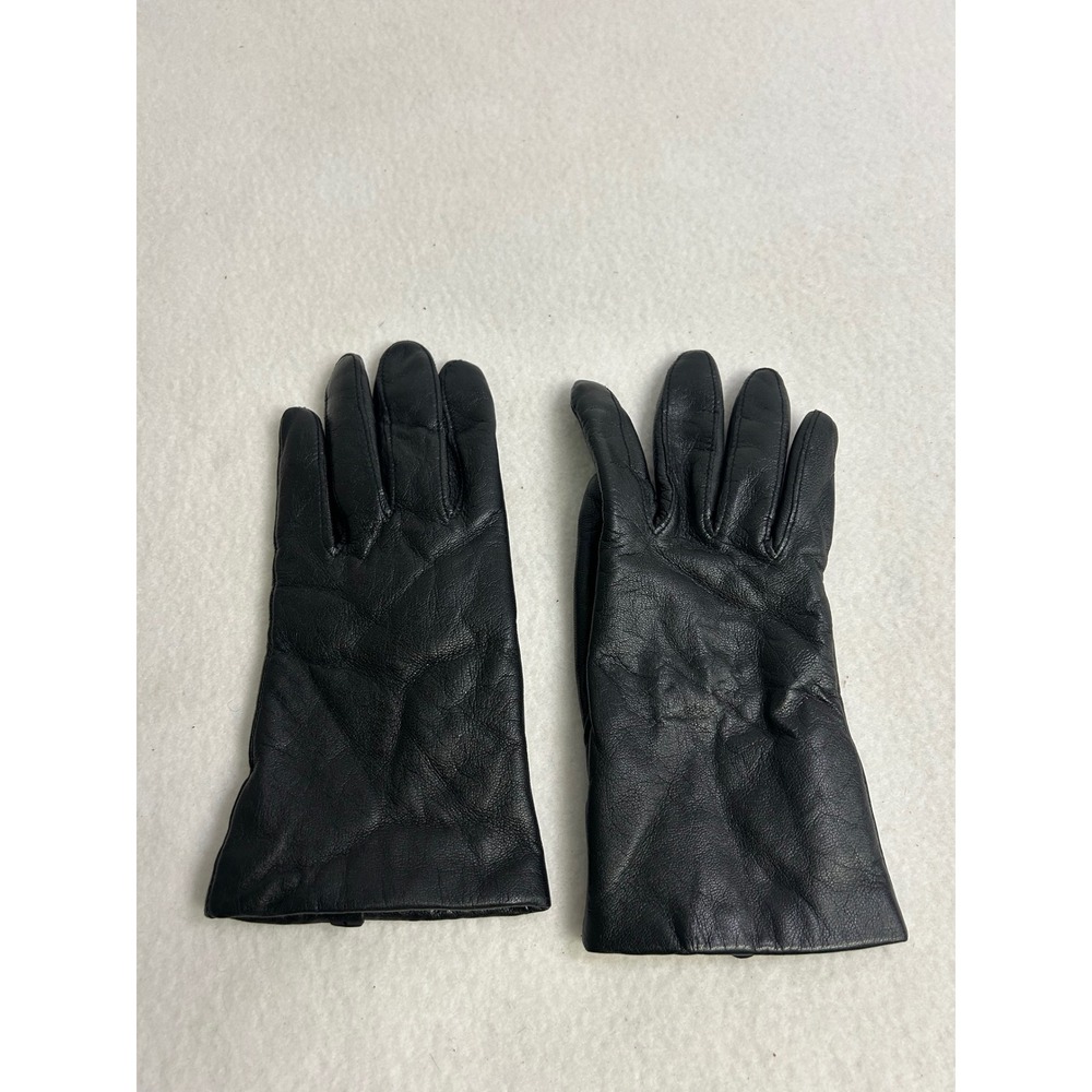 Classic Minimalist Apt. 9 Womens M Black Leather Thinsulate Insulated Gloves